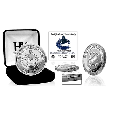 Highland Mint Vancouver Canucks Silver Mint Coin