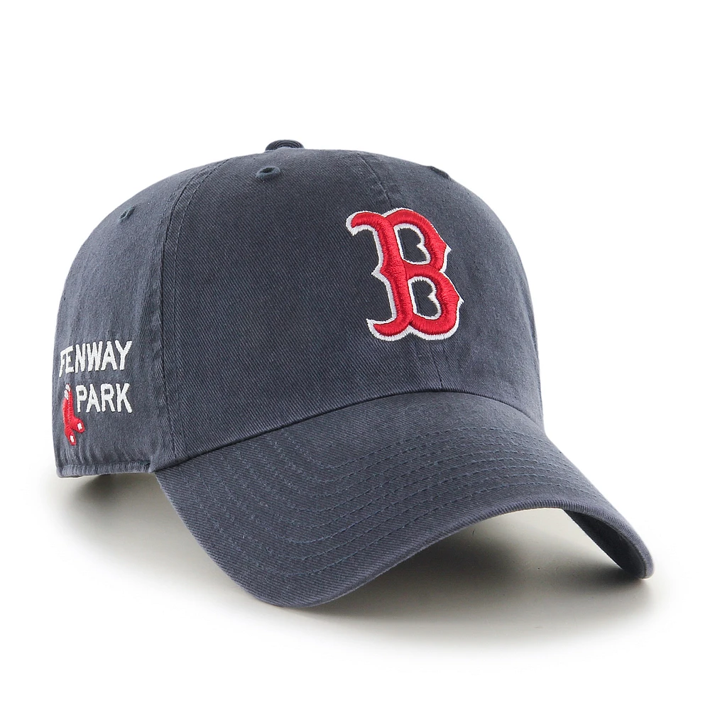 Men's '47 Blue Boston Red Sox Fenway Clean Up Adjustable Hat