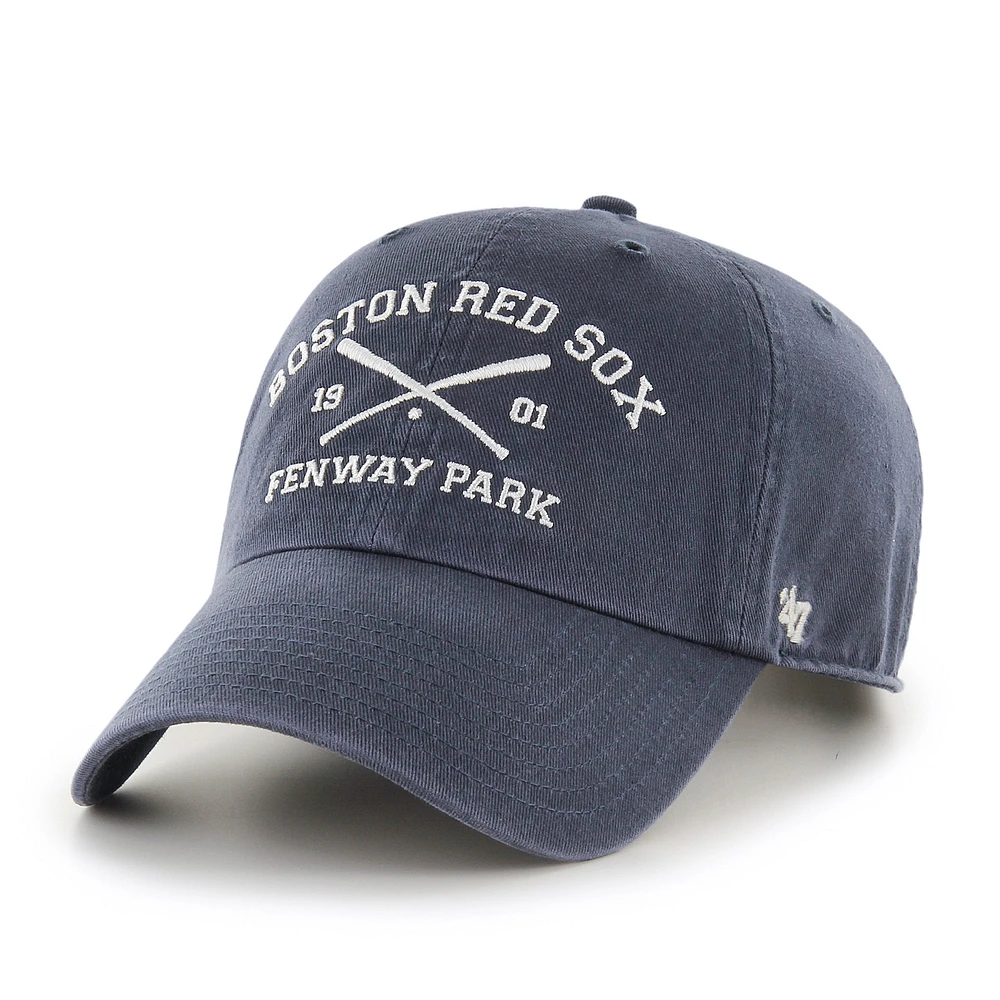 Men's '47 Boston Red Sox Cross Bats Clean Up Adjustable Hat