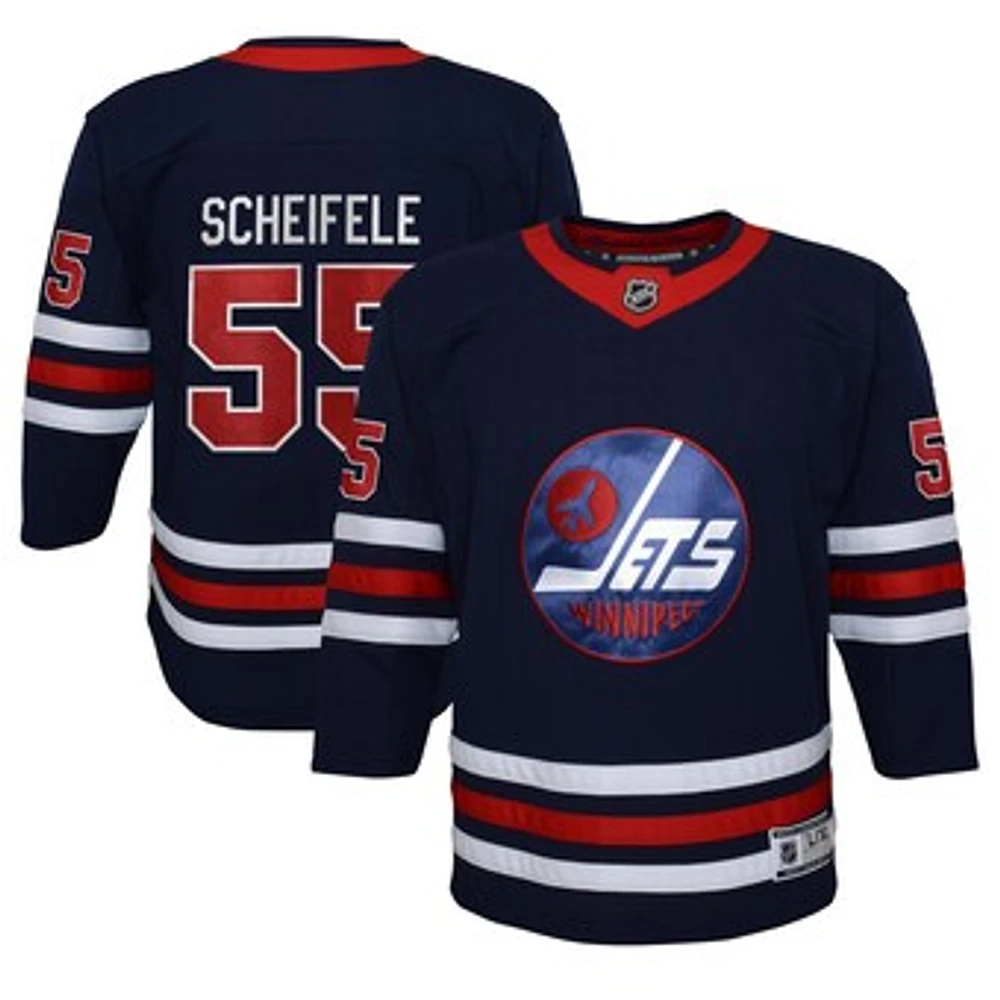 Youth Mark Scheifele Navy Winnipeg Jets 2021/22 Alternate - Premier Player Jersey