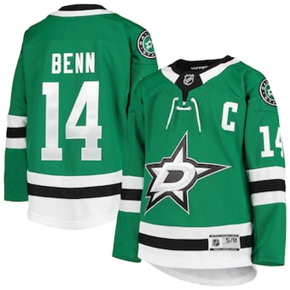 Youth Jamie Benn Kelly Green Dallas Stars Home Premier Player Jersey