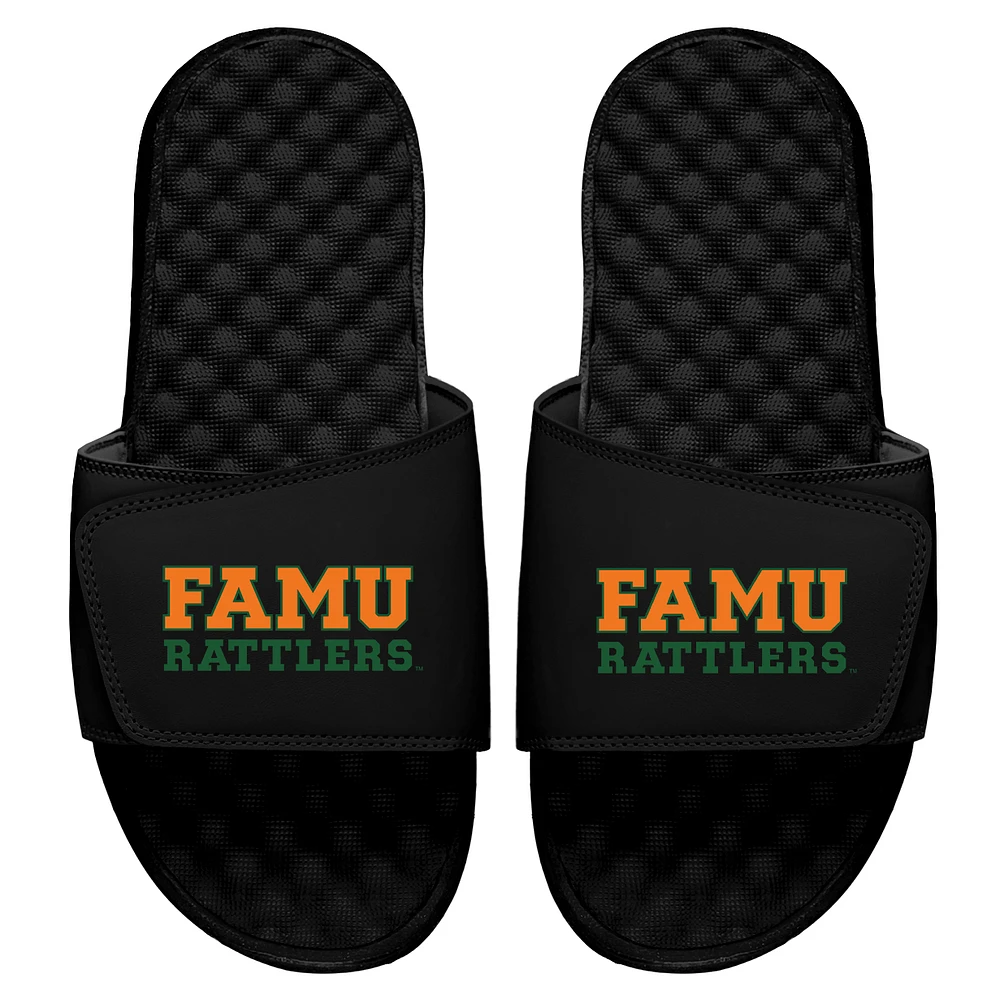 Men's ISlide Black Florida A&M Rattlers Wordmark Slide Sandals
