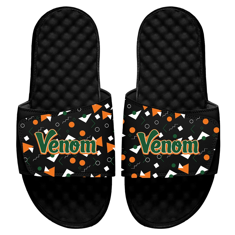 Men's ISlide Black Florida A&M Rattlers Retro Logo Slide Sandals