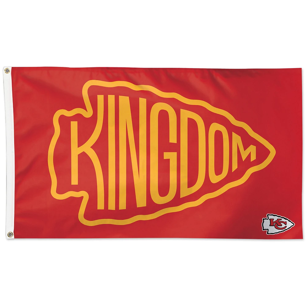 WinCraft Kansas City Chiefs 3' x 5' Kingdom One-Sided Flag