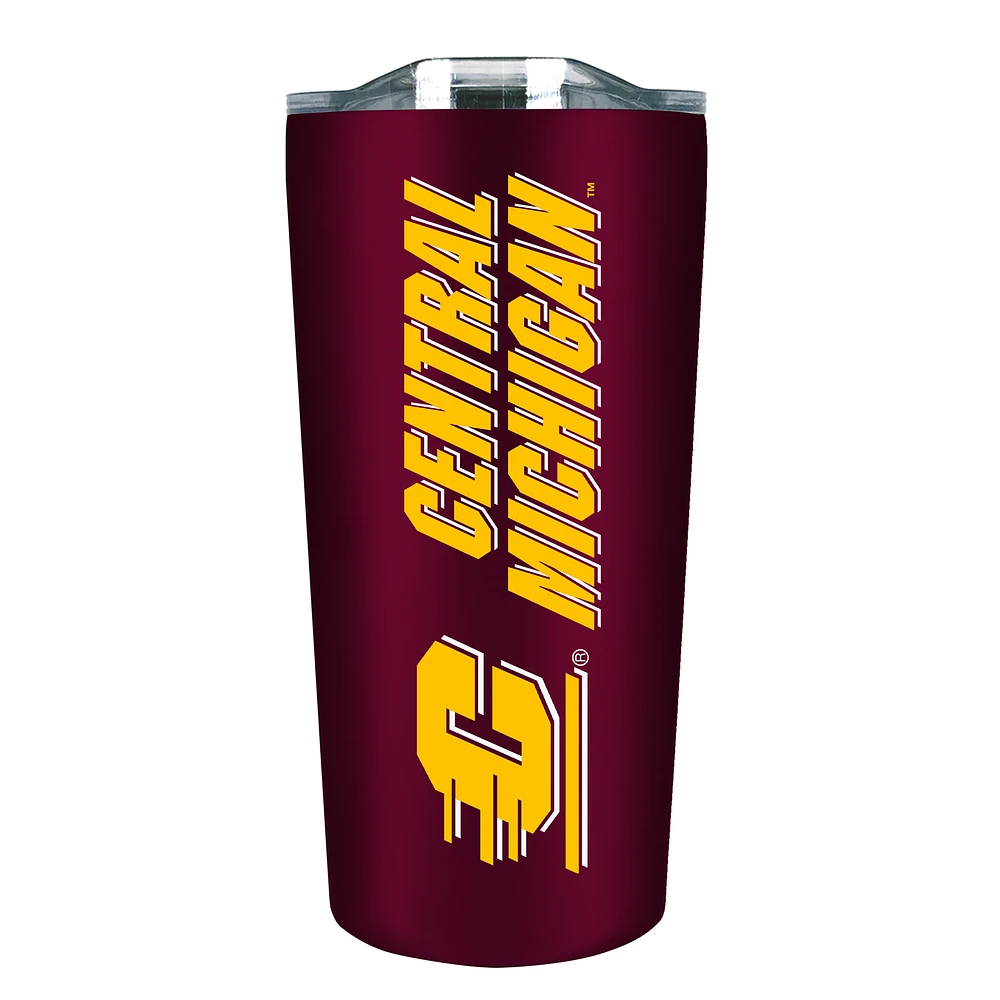 Cent. Michigan Chippewas 18oz. Stainless Steel Soft Touch Tumbler