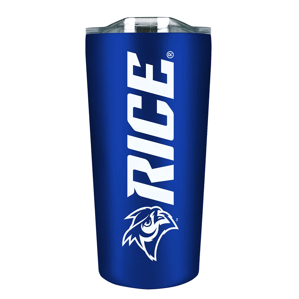Rice Owls 18oz. Stainless Steel Soft Touch Tumbler