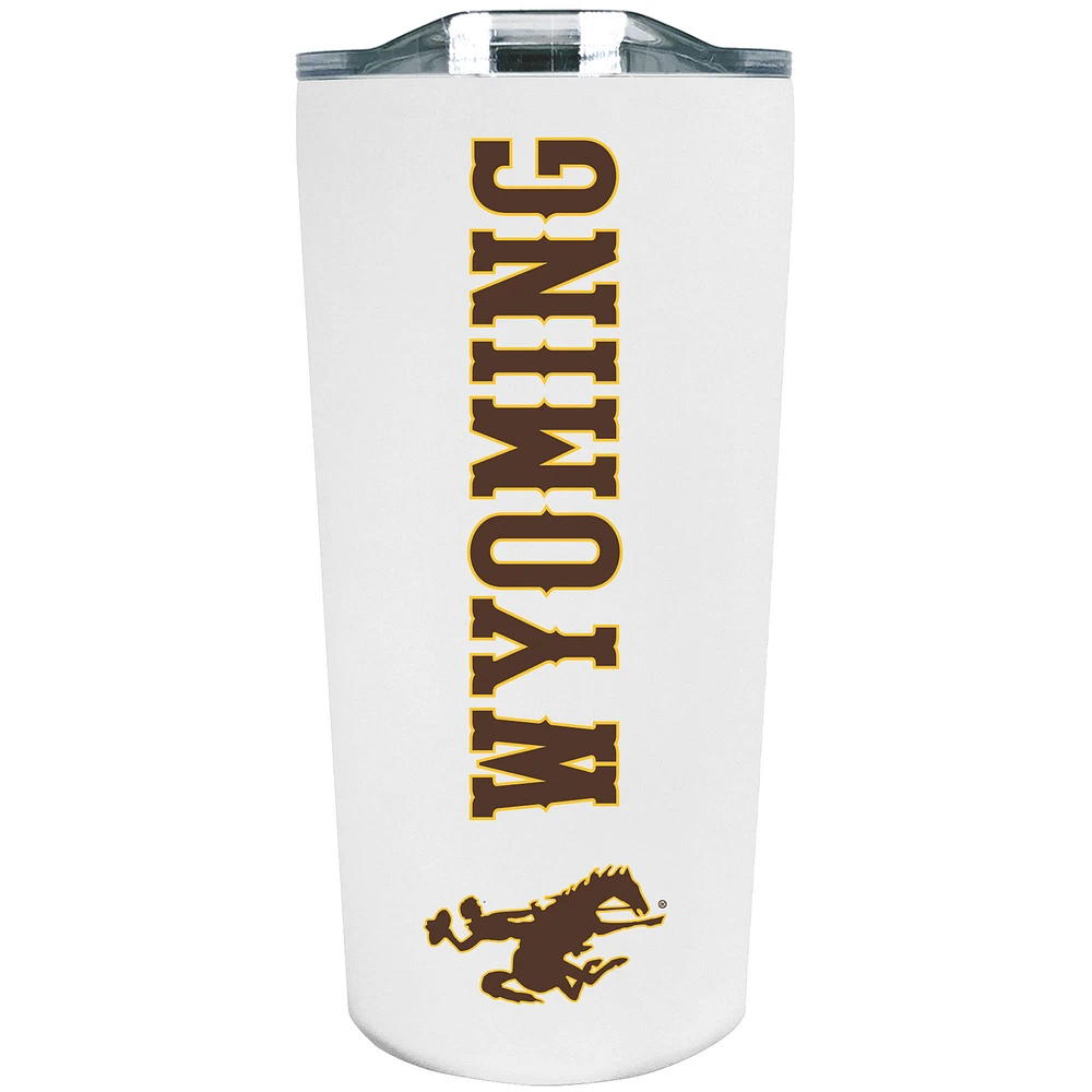Wyoming Cowboys 18oz. Stainless Steel Soft Touch Tumbler