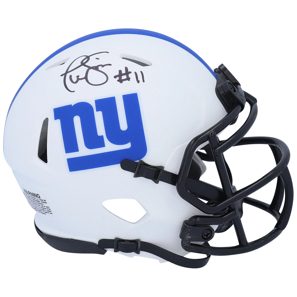 Phil Simms New York Giants Autographed Riddell Lunar Speed Mini Helmet