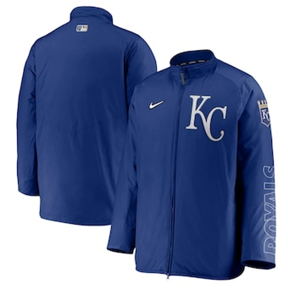 Men's Nike Royal Kansas City Royals Authentic Collection Dugout Full-Zip Raglan Jacket