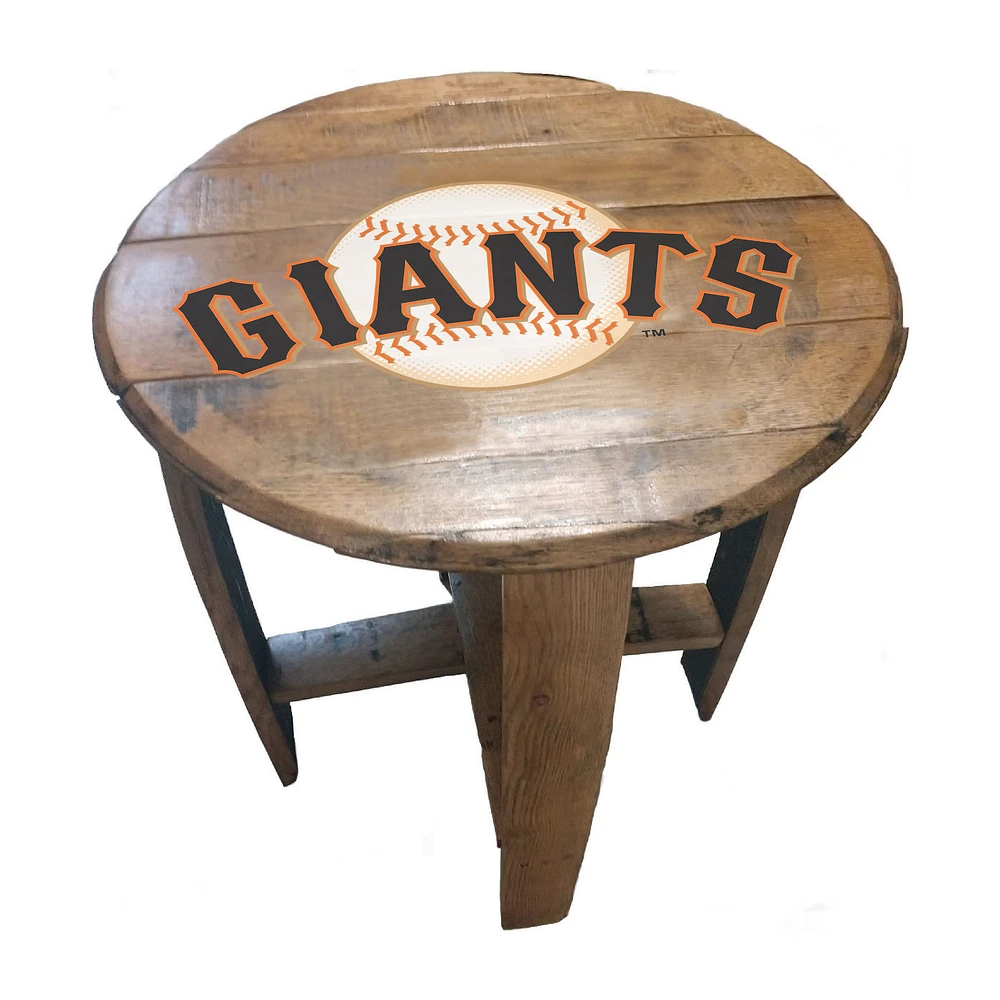 Imperial San Francisco Giants Oak Barrel Table