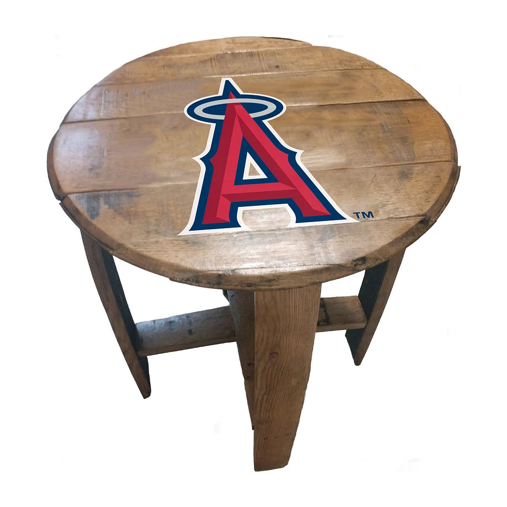 Imperial Los Angeles Angels Oak Barrel Table
