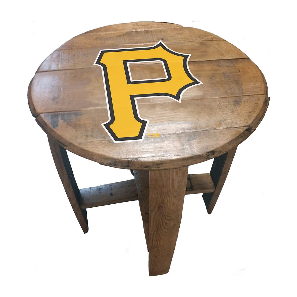 Imperial Pittsburgh Pirates Oak Barrel Table