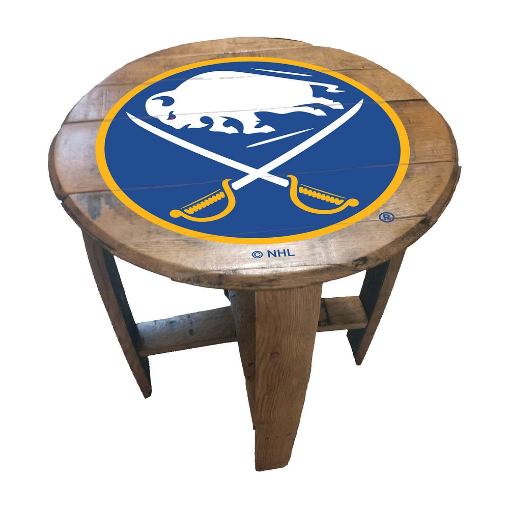 Imperial Buffalo Sabres Oak Barrel Table