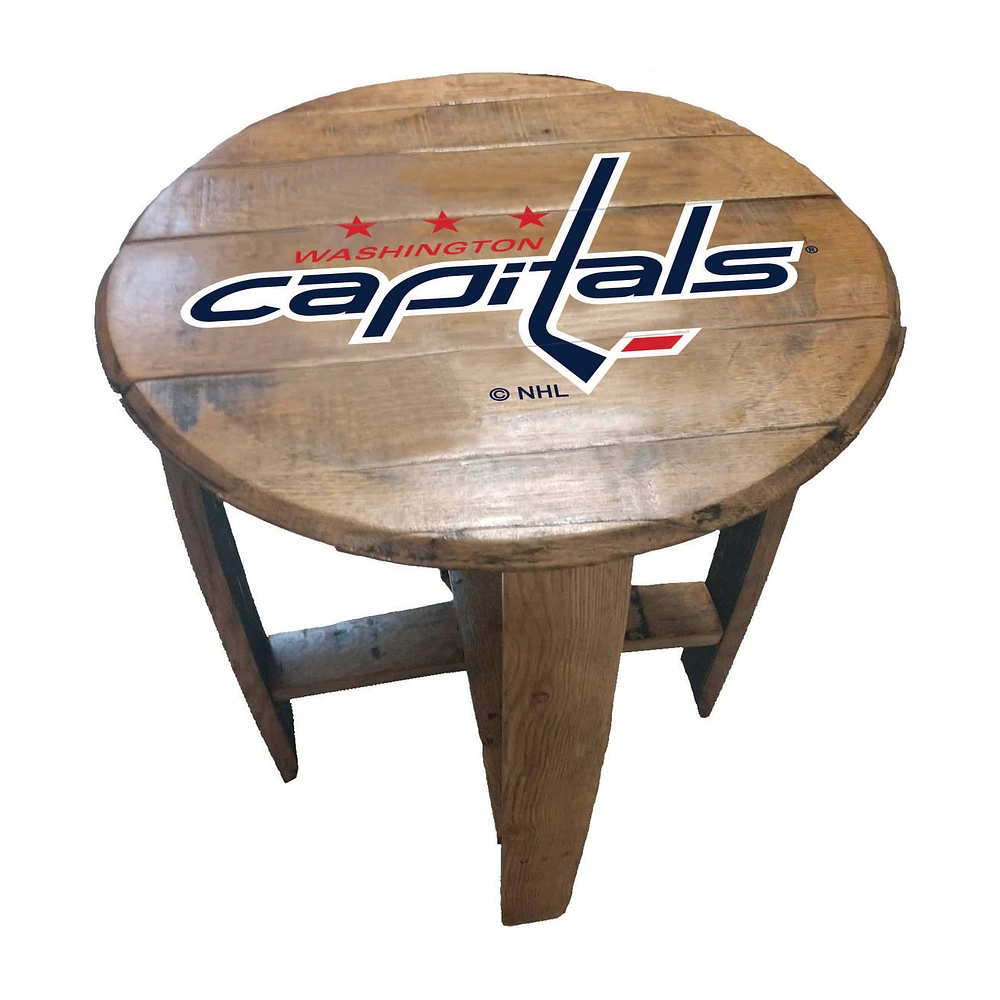 Imperial Washington Capitals Oak Barrel Table