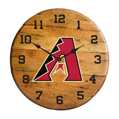 Imperial Arizona Diamondbacks Oak Barrel Clock