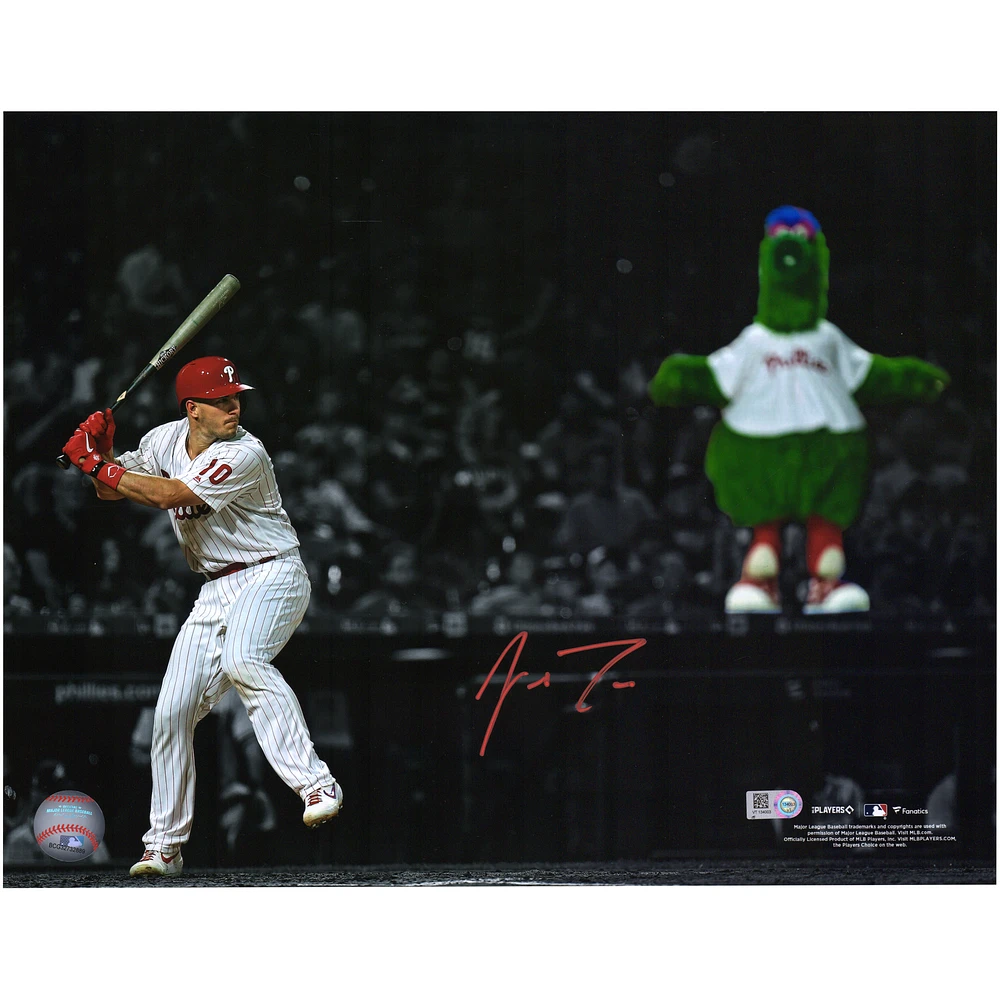 J.T. Realmuto Philadelphia Phillies Autographed 11" x 14" Phillie Phanatic Spotlight Photograph