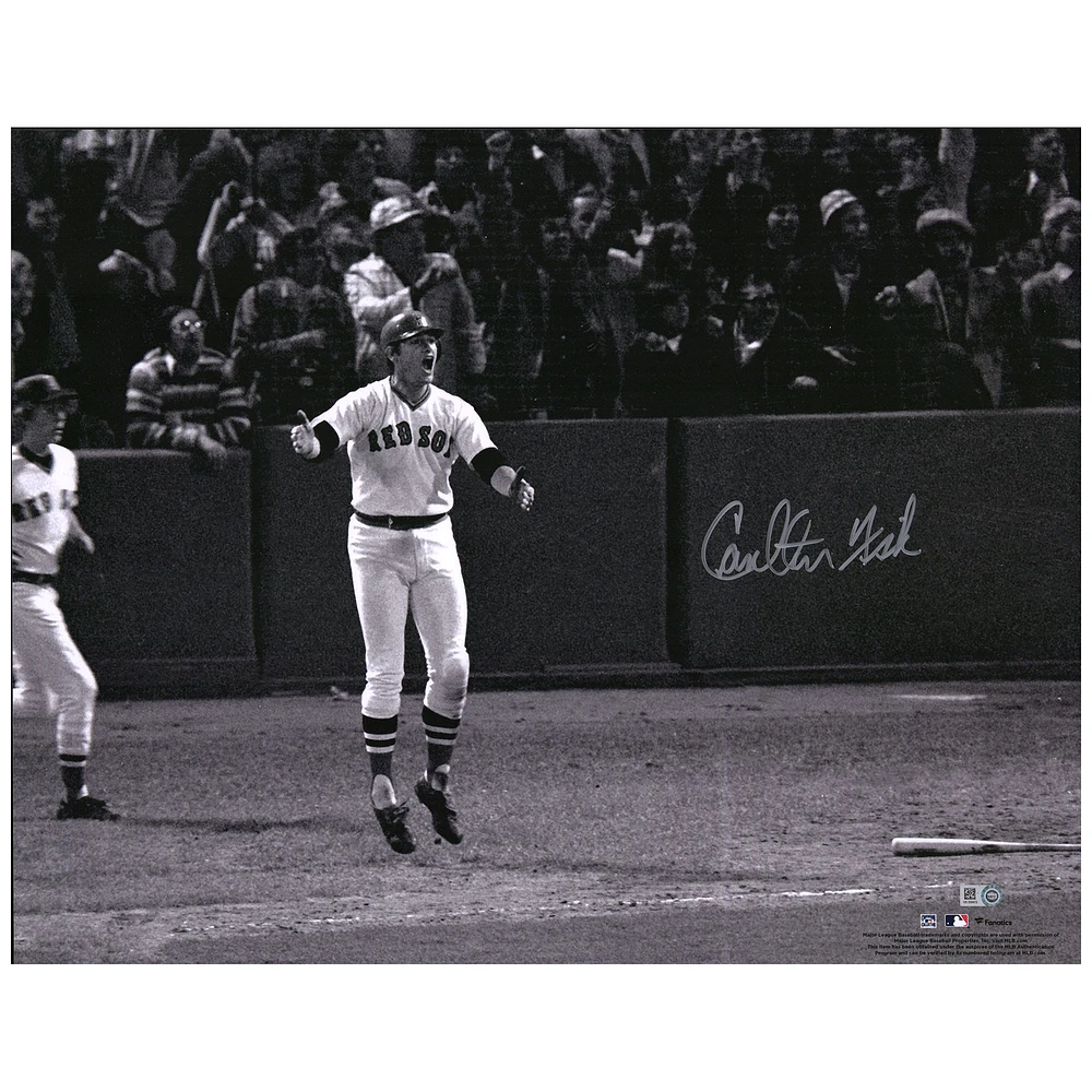 Carlton Fisk Boston Red Sox Autographed 16'' x 20'' Stay Fair Photograph
