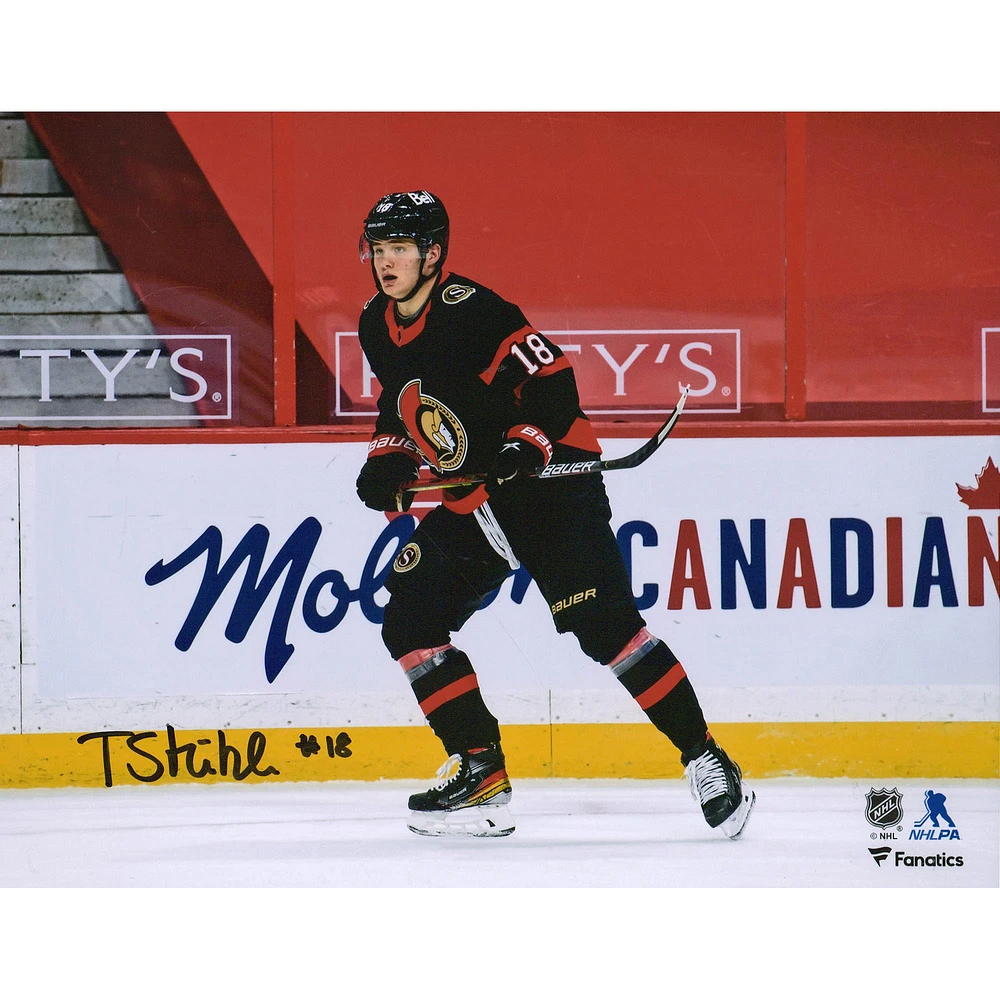 Tim Stutzle Ottawa Senators Autographed 8" x 10" NHL Debut Photograph