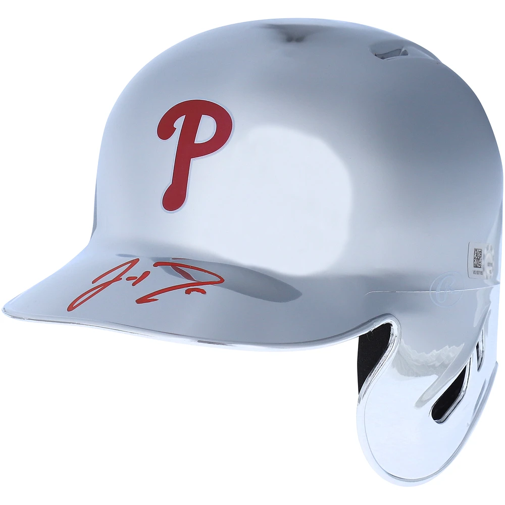 J.T. Realmuto Philadelphia Phillies Autographed Chrome Mini Batting Helmet
