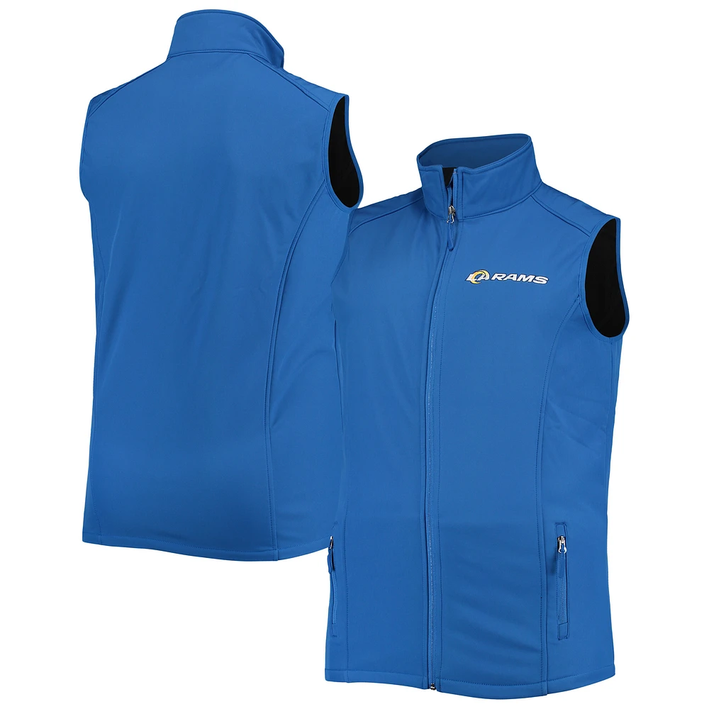 Men's Dunbrooke Royal Los Angeles Rams Big & Tall Archer Softshell Full-Zip Vest