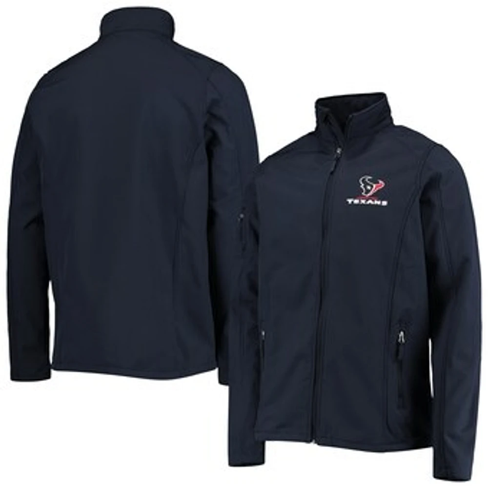 Men's Dunbrooke Navy Houston Texans Big & Tall Sonoma Softshell Full-Zip Jacket