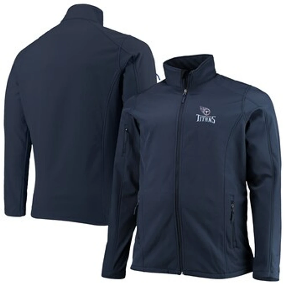Men's Dunbrooke Navy Tennessee Titans Big & Tall Sonoma Softshell Full-Zip Jacket