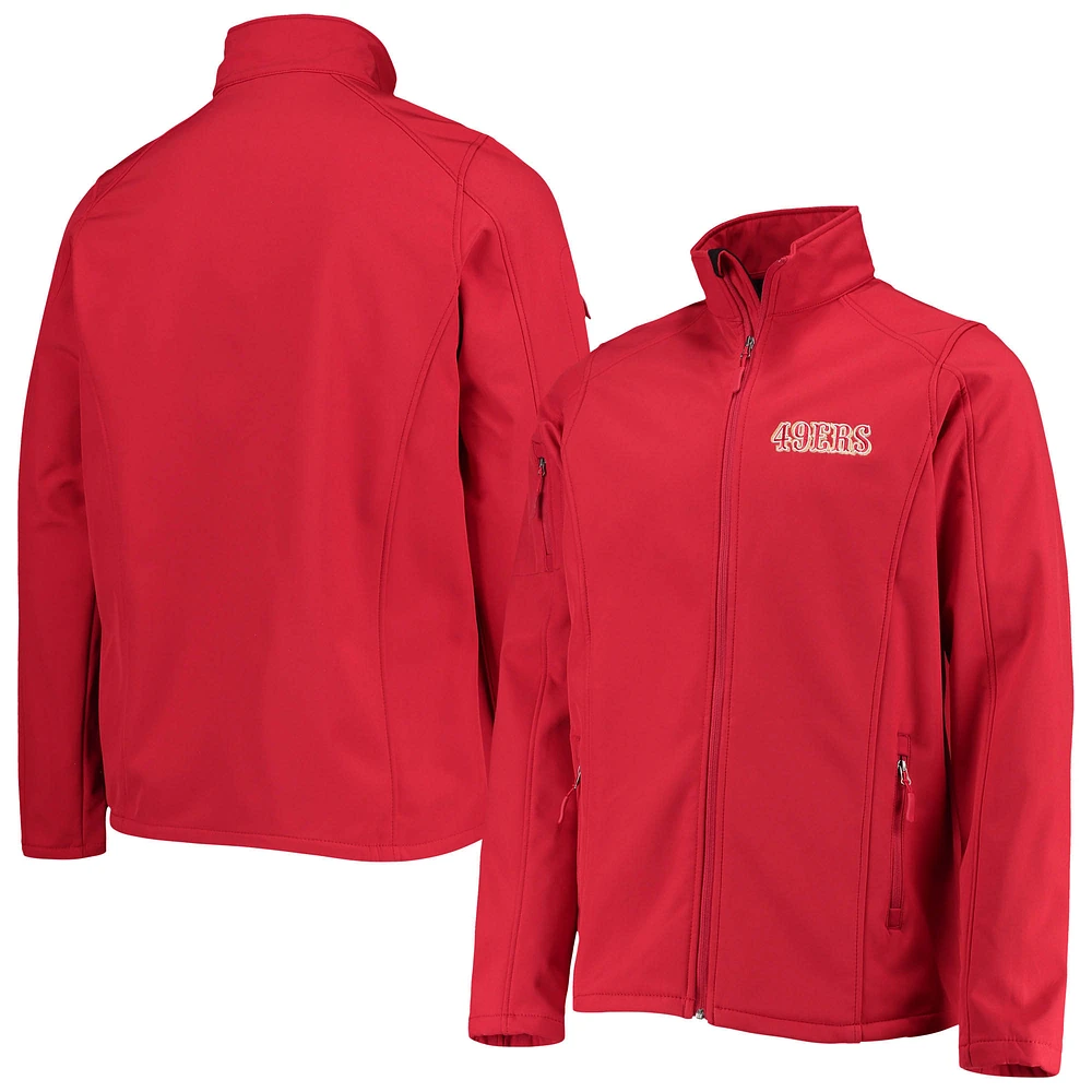 Men's Dunbrooke Scarlet San Francisco 49ers Big & Tall Sonoma Softshell Full-Zip Jacket