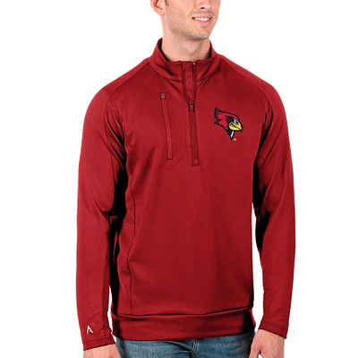 Men's Antigua Illinois State Redbirds Generation Half-Zip Pullover Jacket