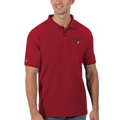 Men's Antigua Red Illinois State Redbirds Legacy Pique Polo