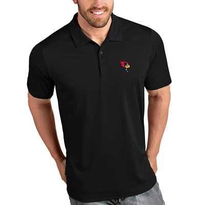 Men's Antigua Black Illinois State Redbirds Tribute Polo