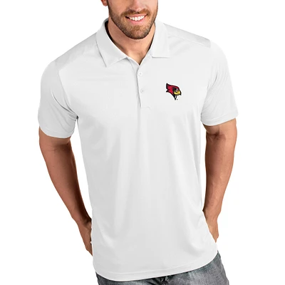 Men's Antigua White Illinois State Redbirds Tribute Polo