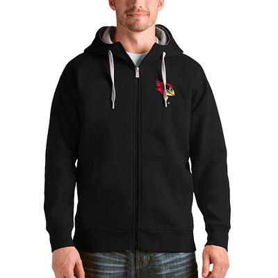 Men's Antigua Illinois State Redbirds Victory Full-Zip Hoodie