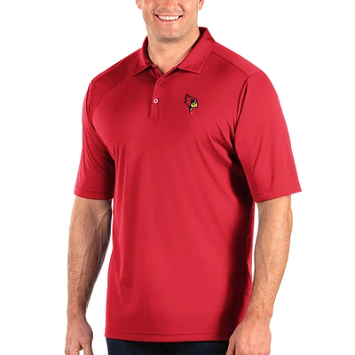 Men's Antigua Red Illinois State Redbirds Big & Tall Tribute Polo