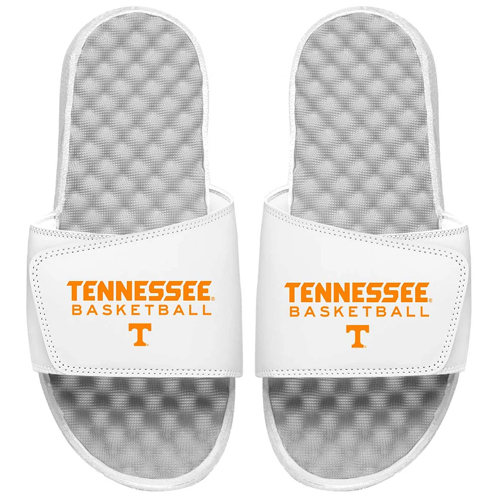 Men's ISlide White Tennessee Volunteers Basketball Wordmark Slide Sandals