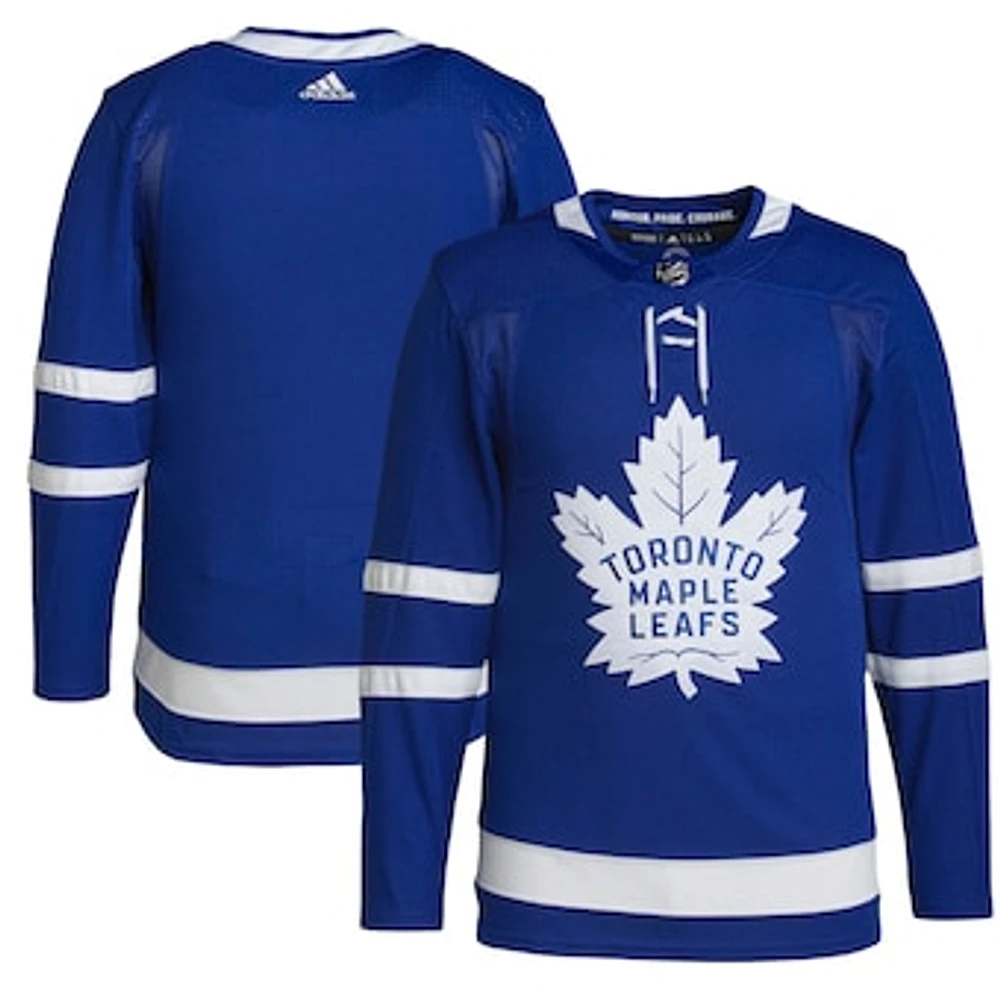 Men's adidas Royal Toronto Maple Leafs Home Primegreen Authentic Jersey