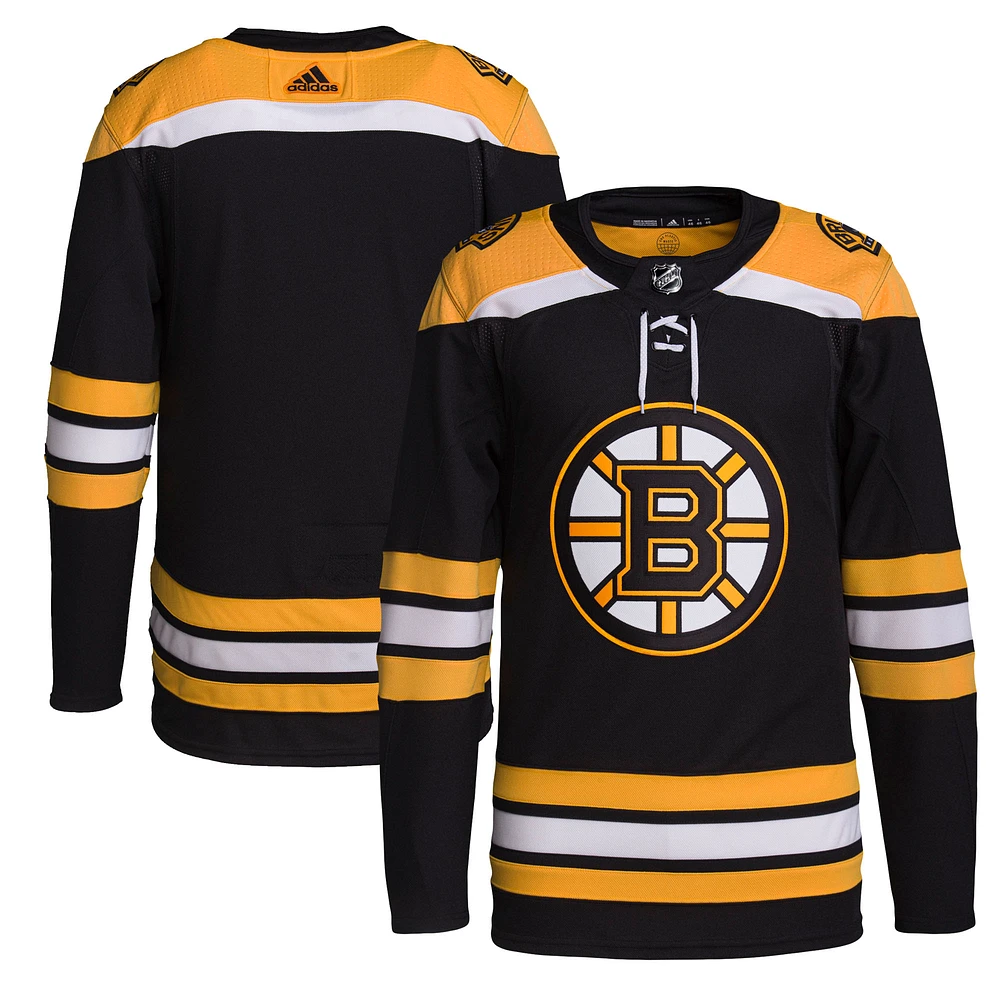 Men's adidas Black Boston Bruins Home Primegreen Authentic Jersey