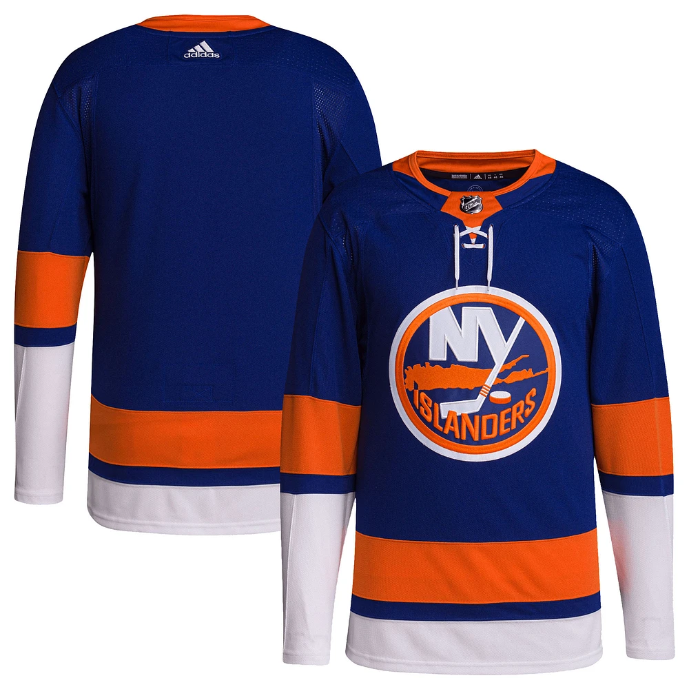 Men's adidas Royal New York Islanders Home Primegreen Authentic Blank Jersey