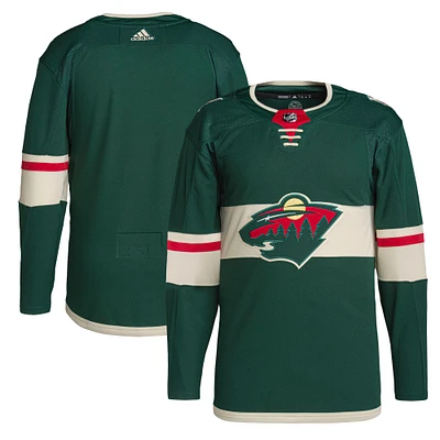 Men's adidas Green Minnesota Wild Home Primegreen Authentic Jersey
