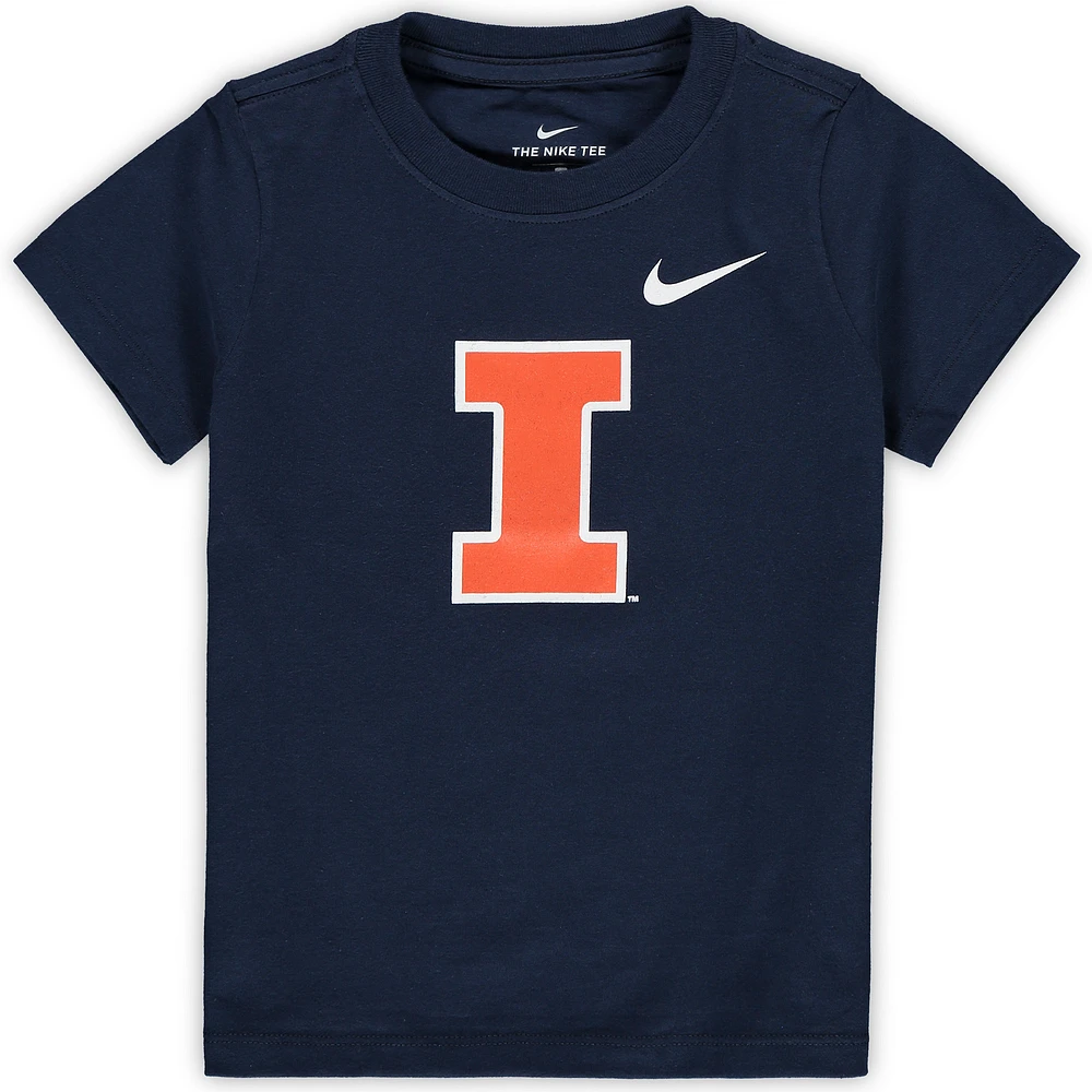 Toddler Nike Navy Illinois Fighting Illini Logo T-Shirt