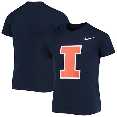 Preschool Nike Navy Illinois Fighting Illini Logo T-Shirt