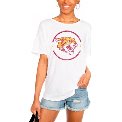 Women's White Bethune-Cookman Wildcats End Zone Easy T-Shirt