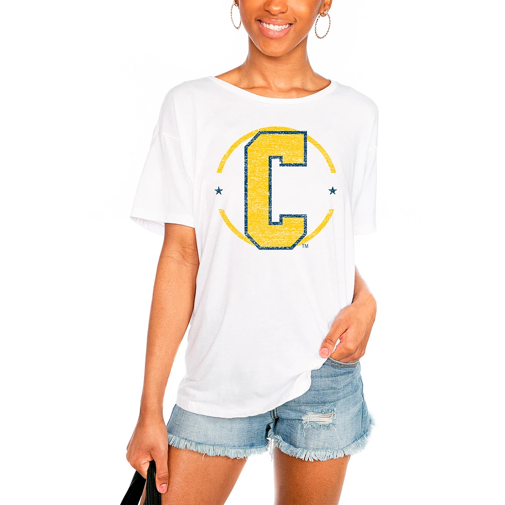 Women's White Coppin State Eagles End Zone Easy T-Shirt