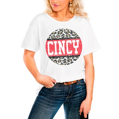Women's White Cincinnati Bearcats Scoop & Score Easy T-Shirt