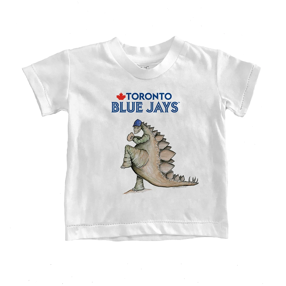 Toddler Tiny Turnip White Toronto Blue Jays Stega T-Shirt