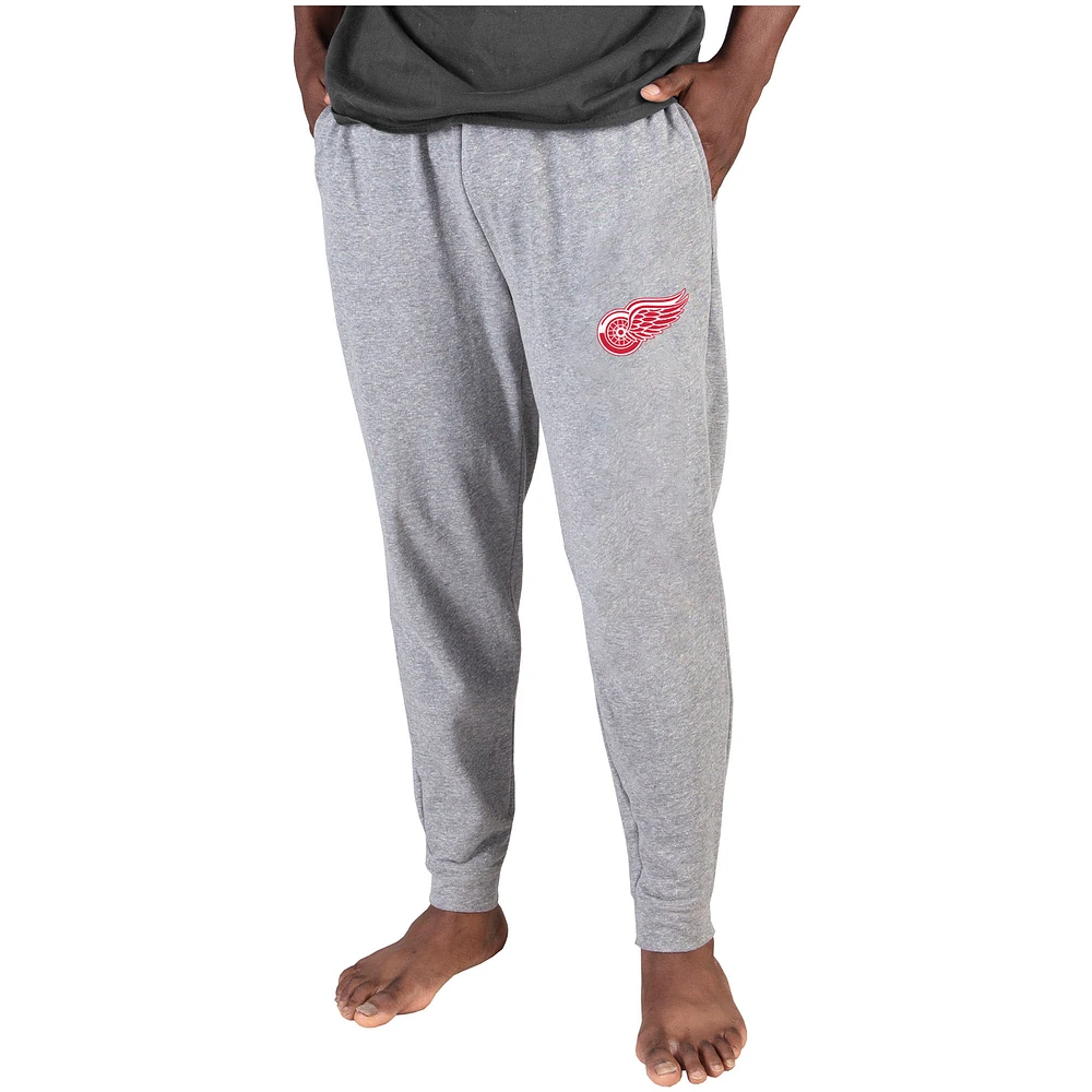 Men's Concepts Sport Gray Detroit Red Wings Mainstream Cuffed Terry Pants