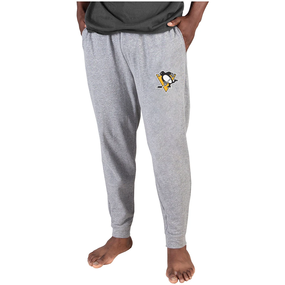 Men's Concepts Sport Gray Pittsburgh Penguins Mainstream Cuffed Terry Pants