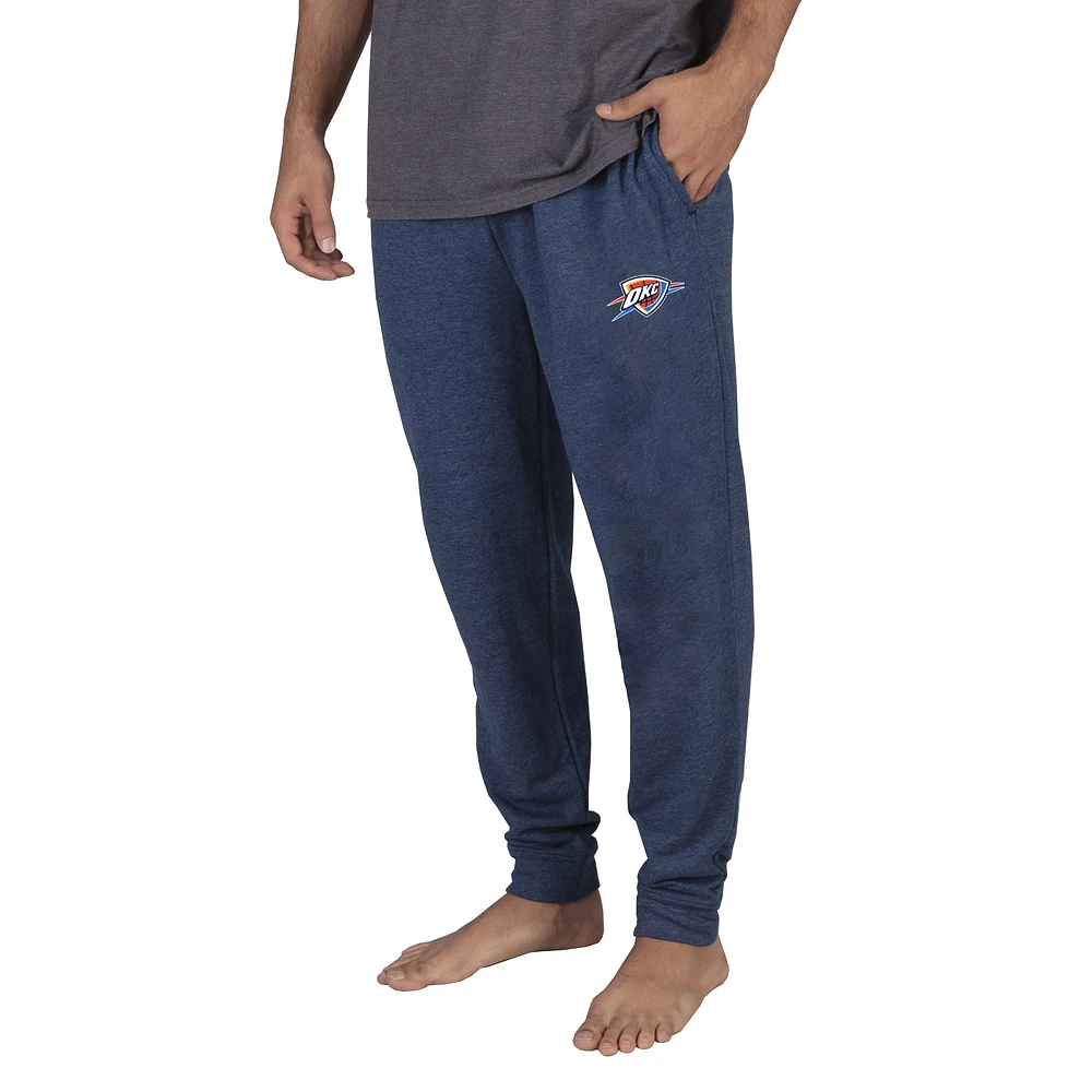 Men's Concepts Sport Navy Oklahoma City Thunder Mainstream Cuffed Terry Pants