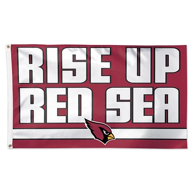 WinCraft Arizona Cardinals 3' x 5' Slogan Deluxe Single-Sided Flag