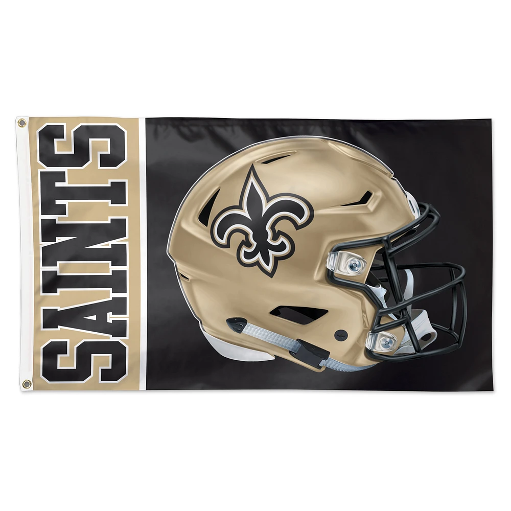 WinCraft New Orleans Saints 3' x 5' Helmet Deluxe Single-Sided Flag