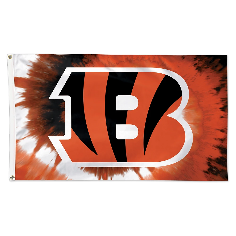 WinCraft Cincinnati Bengals 3' x 5' Tye Dye Deluxe Single-Sided Flag